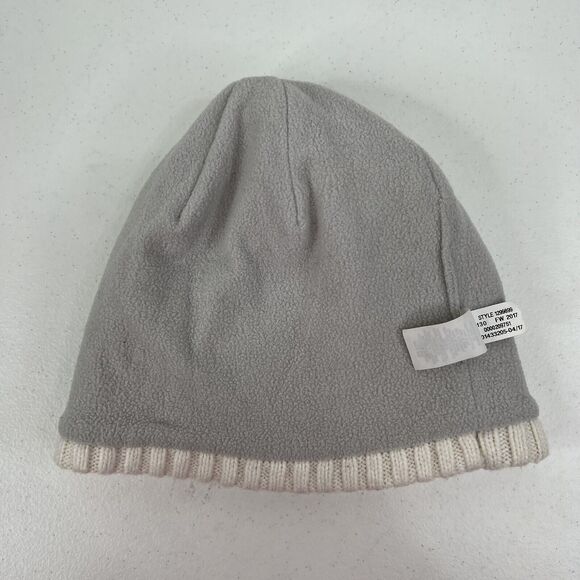 Under Armour Women’s UA Around Town Beanie Knit Cream Fleece Lined Warm OSFM - Picture 9 of 13